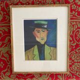 Frame with mat poster glazed