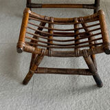 Rattan footrest, 70s