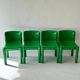 Set of 4 Carlo Bartoli Model 4875 chairs for Kartell, Italy 1970