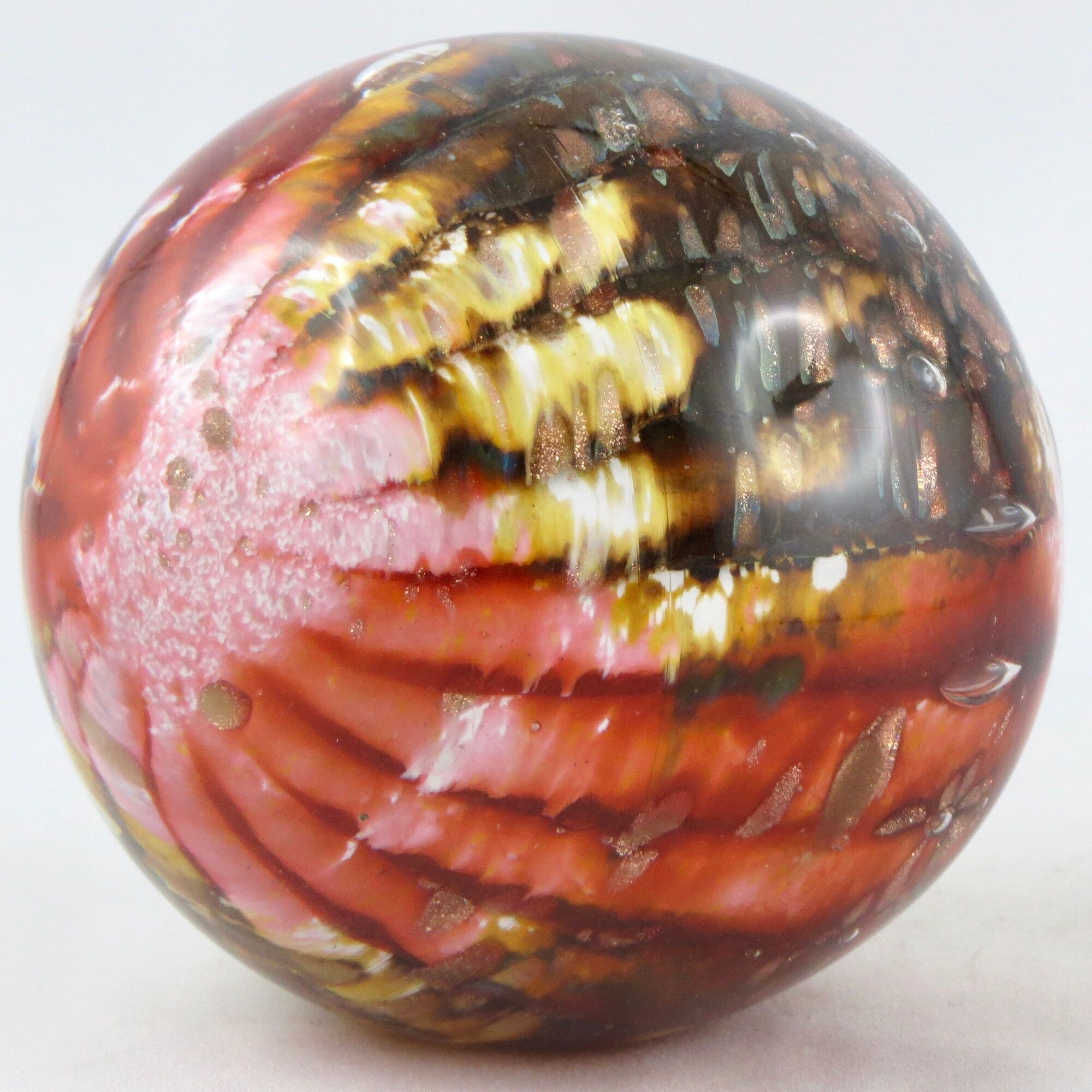 Michele Luzoro press-paper sulfure biot glass glass paperweight novaro/saba