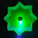 Opaline and uralin ceiling lamp