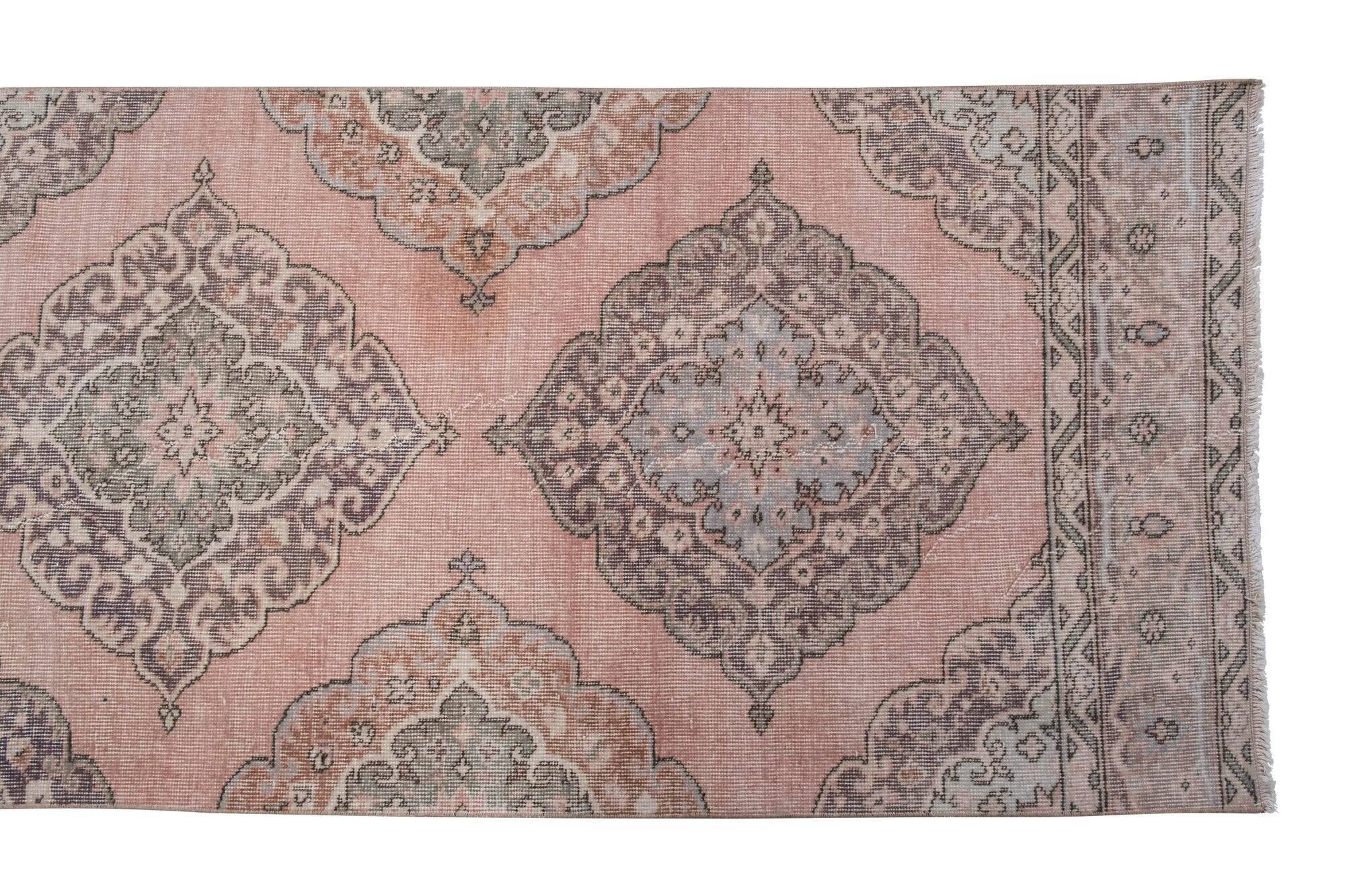 Vintage Turkish hallway rug 87x690 cm