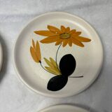 Set of 4 marsh pottery dessert plates