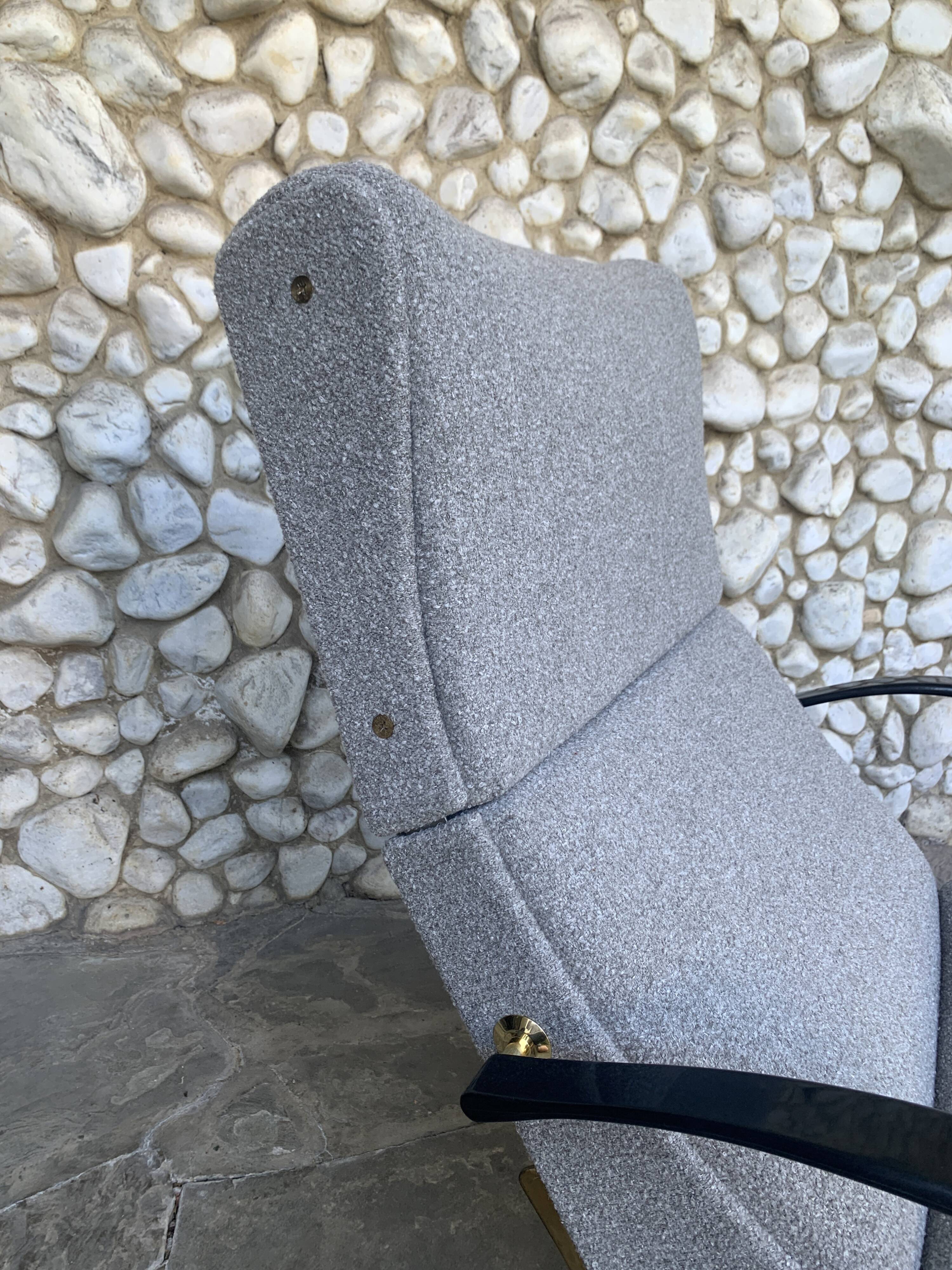 P40 armchair by Osvaldo Borsani for Tecno, Italy 1950s, reupholstered