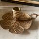 Brass flower candle holder