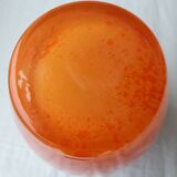 Vase en verre orange