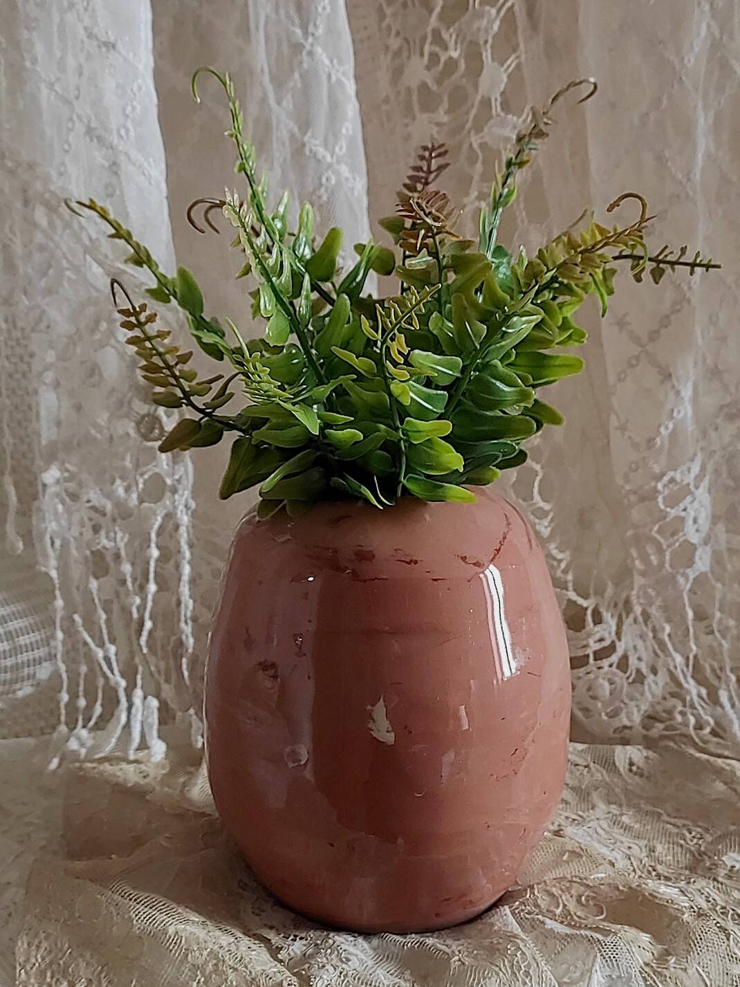 Vase terre cuite vernissée
