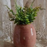 Glazed terracotta vase