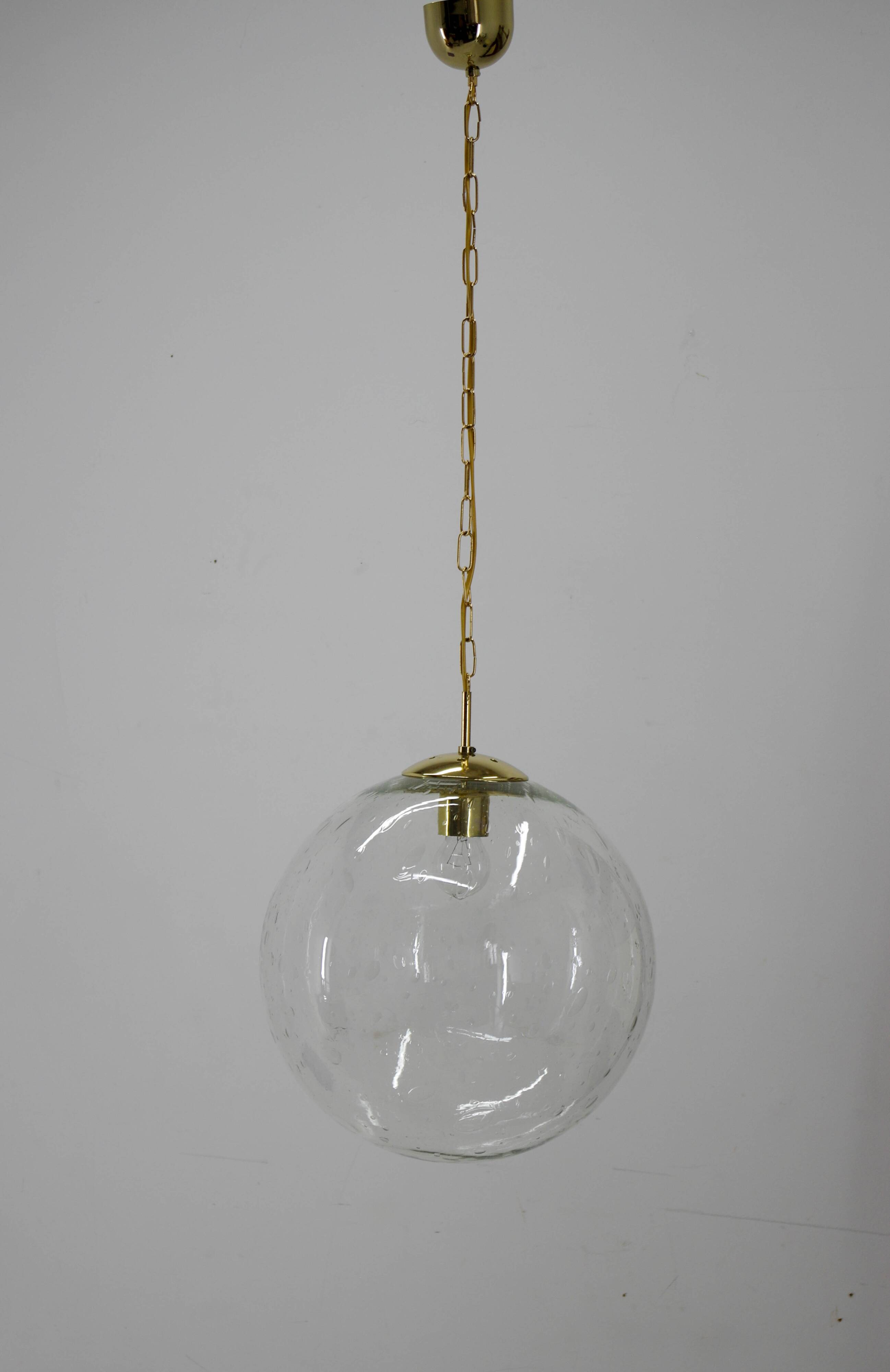 Bubble Glass Pendant by Kamenicky Senov, 1970s