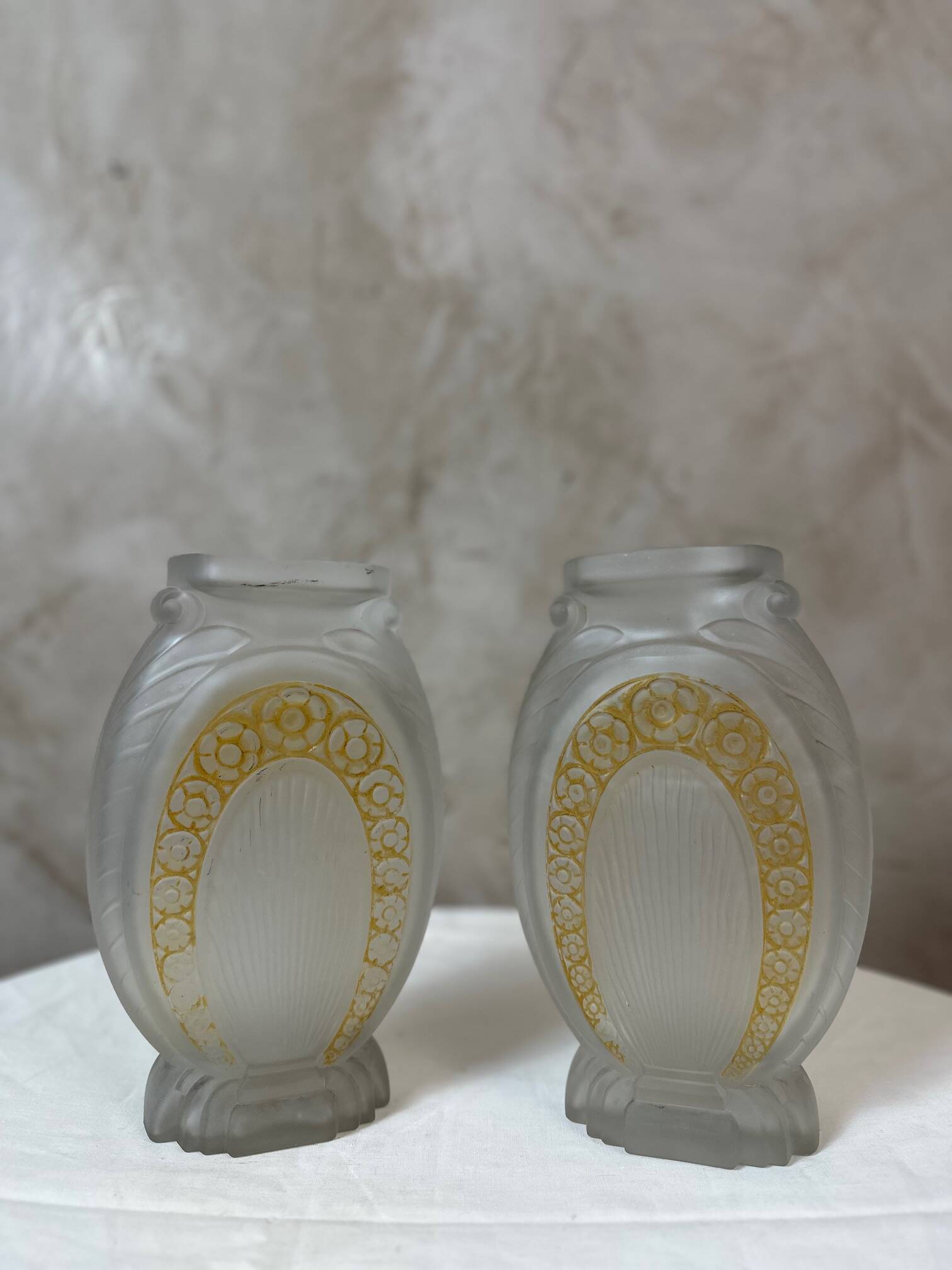 Pair of Muller vases