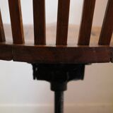 Office chair made of natural wood