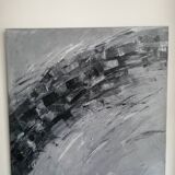 Tableau abstrait acrylique