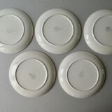 5 assiettes Villeroy & Boch en céramique jaune, années 60