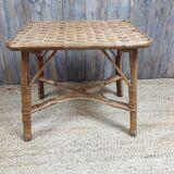 Rattan coffee table