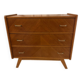 Vintage chest of drawers with compass feet