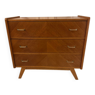 Vintage chest of drawers with compass feet