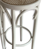Vintage bistro stool canned white