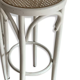 Vintage bistro stool canned white