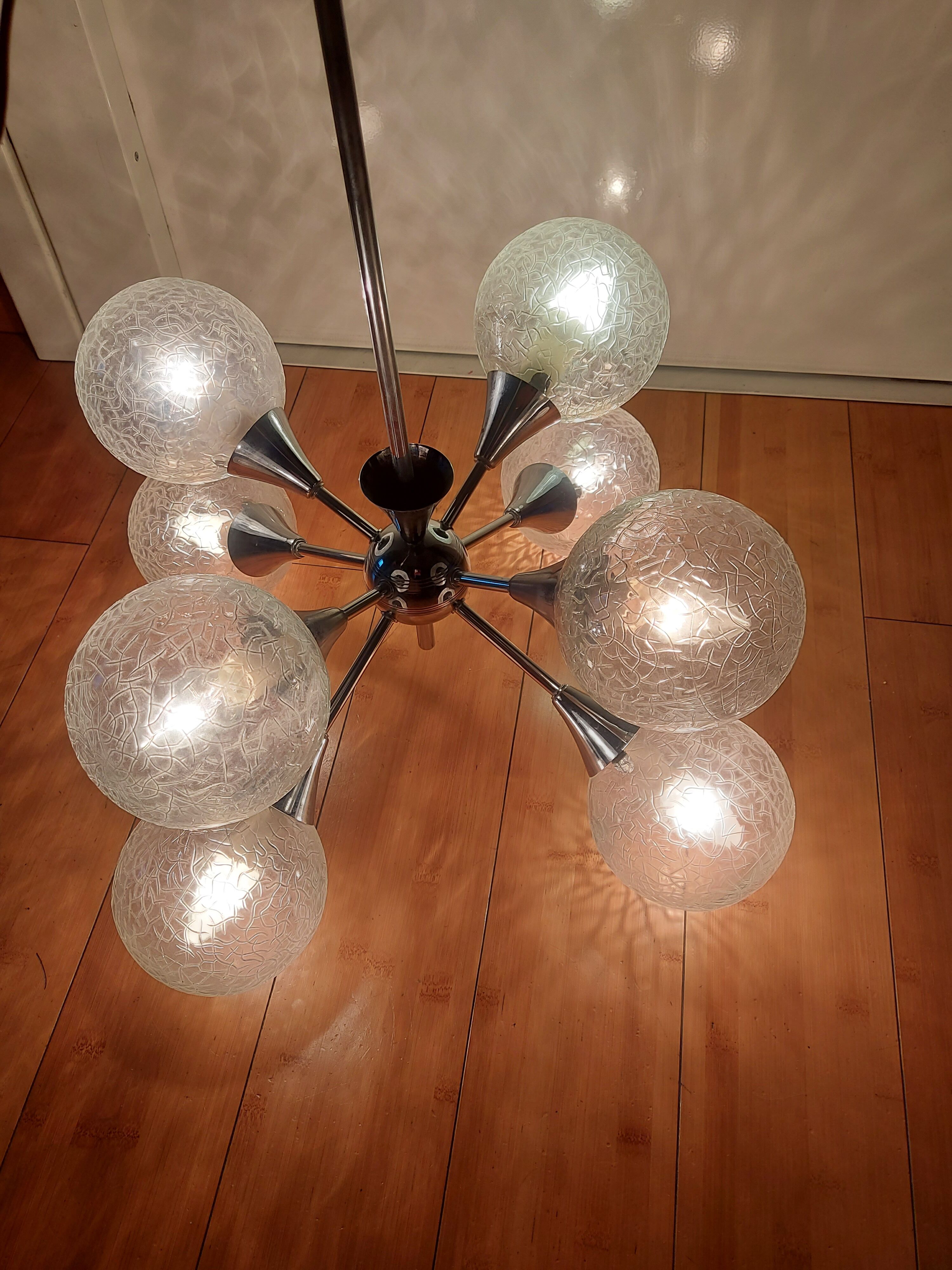 Vintage sputnik chandelier 70'S , 8 lights