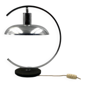 Lampe de table chromée moderne du milieu du siècle, à la manière de Mariano Fortuny Italie, années 1970