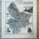 Map of the Alpes-Maritimes - Massena and Cassini, 27x31cm