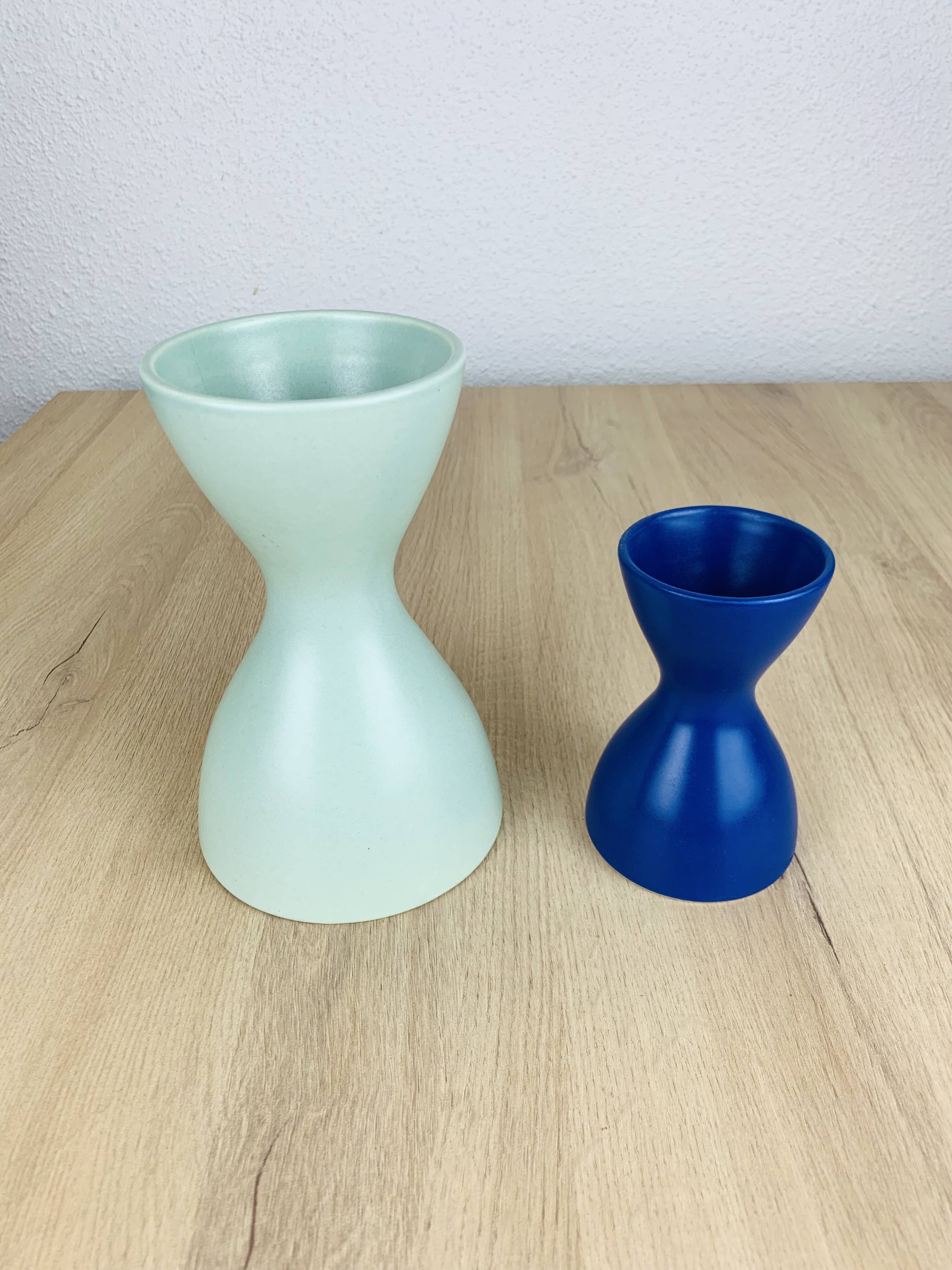 2 diabolo ceramic vases by Anne Nilsson & Maria Vinka for Ikea