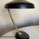 1960 black sheet metal and brass orientable lamp