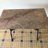 Bistro table on marble