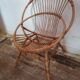 Fauteuil en rotin vintage