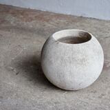 Spherical concrete planter
