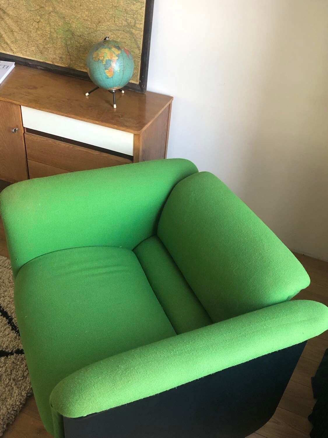 Set sofa two places and two armchairs Whilkhahn model 842/5 and 841/5 80s