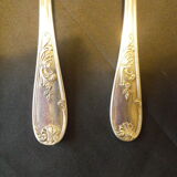 5 tablespoons in silver, 2 punches, fine decorations in relief