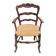 19th century Louis XV style office chair in solid wood and rattan