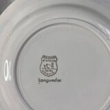 6 pastel blue soup plates in Céranord St Amand earthenware - Languedoc model - Lot 2