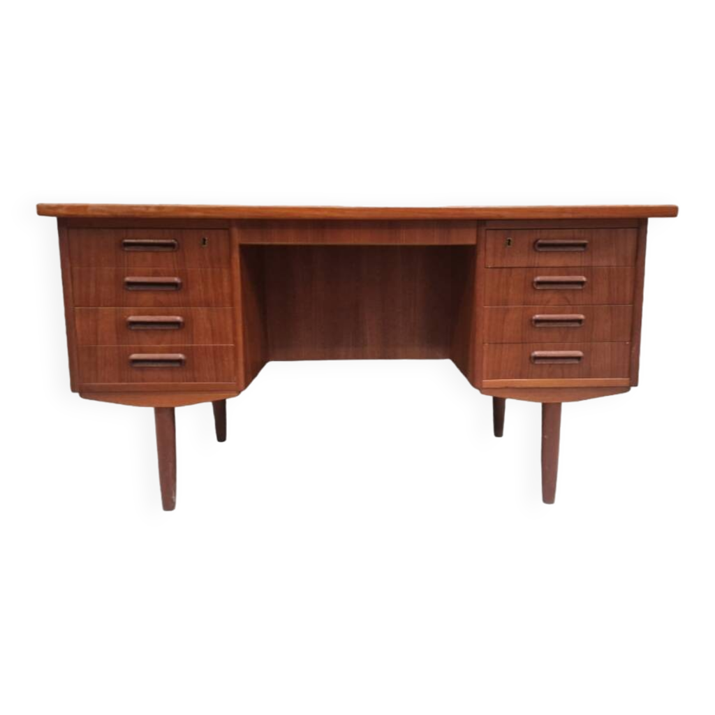 Bureau de direction vintage scandinave en teck | Selency
