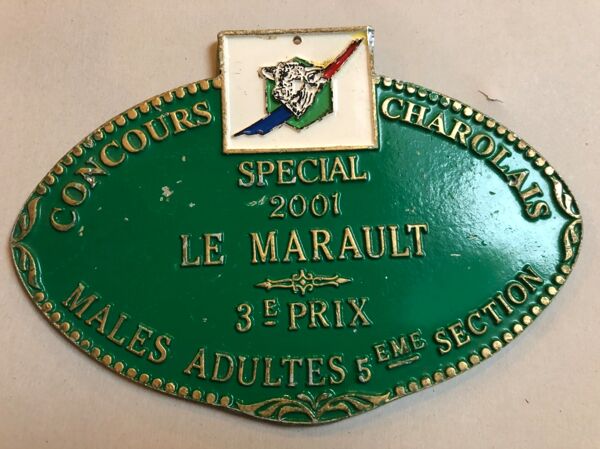 Plaque concours agricole le Marault