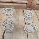 Glass sandblasted art deco
