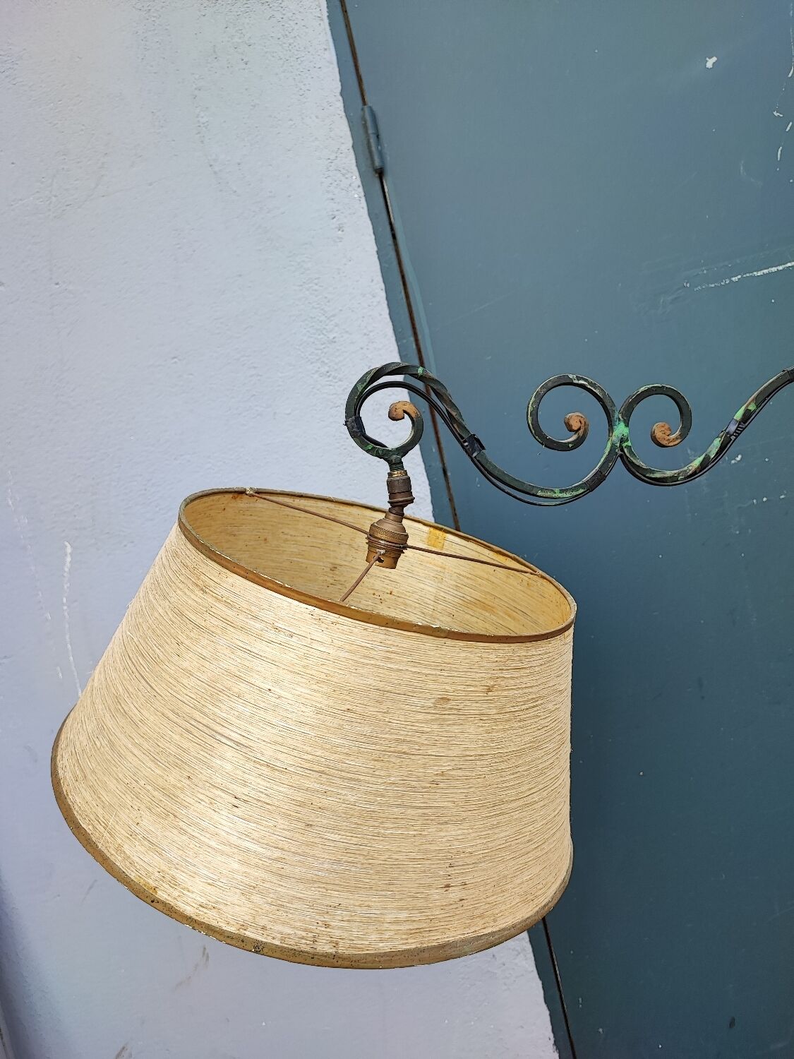 Lampadaire liseuse fer forgé