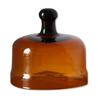 Vintage amber glass bell
