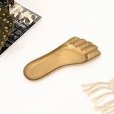 Brass tray in the shape of a foot from the 60s