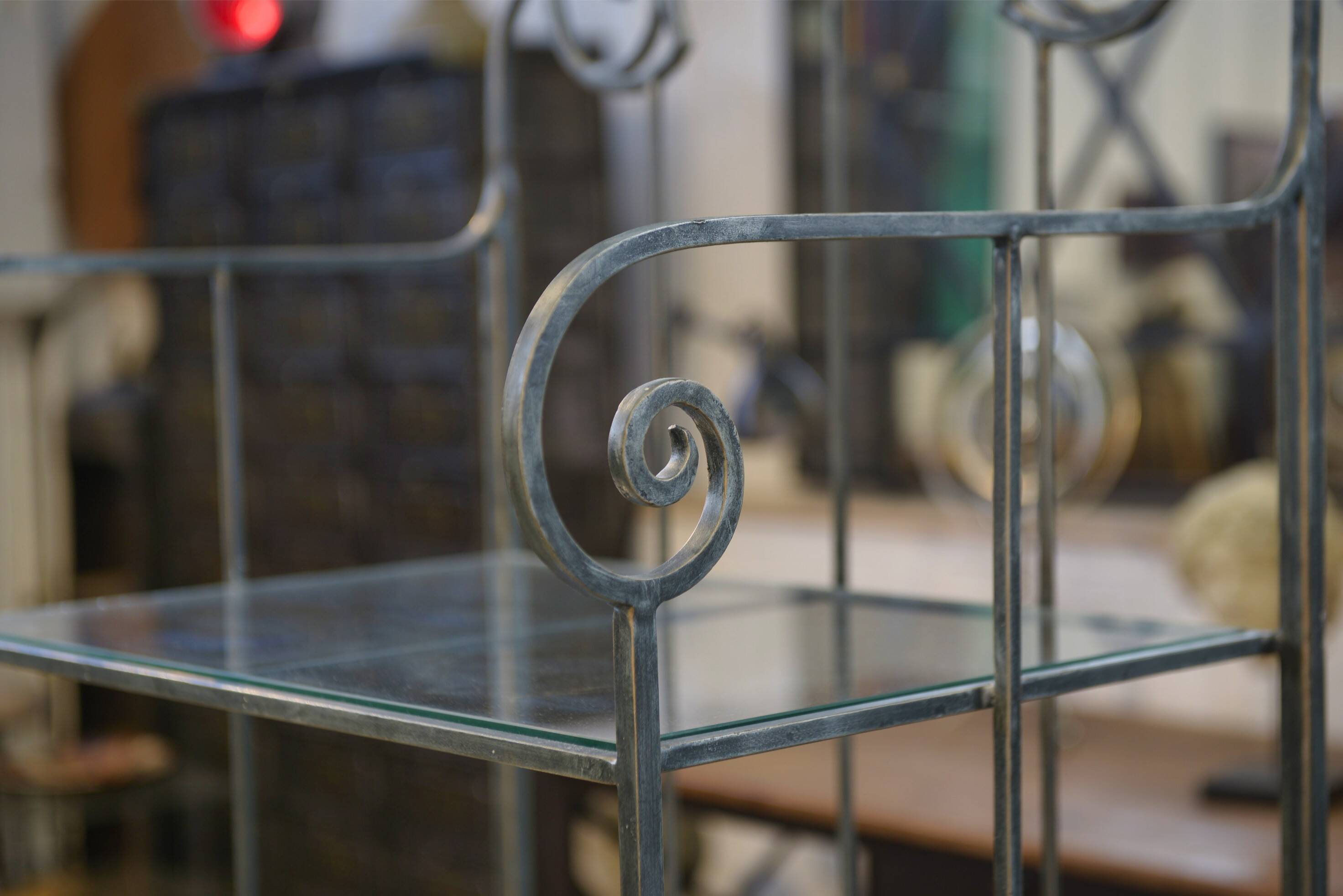 Wrought iron shelf 1950s