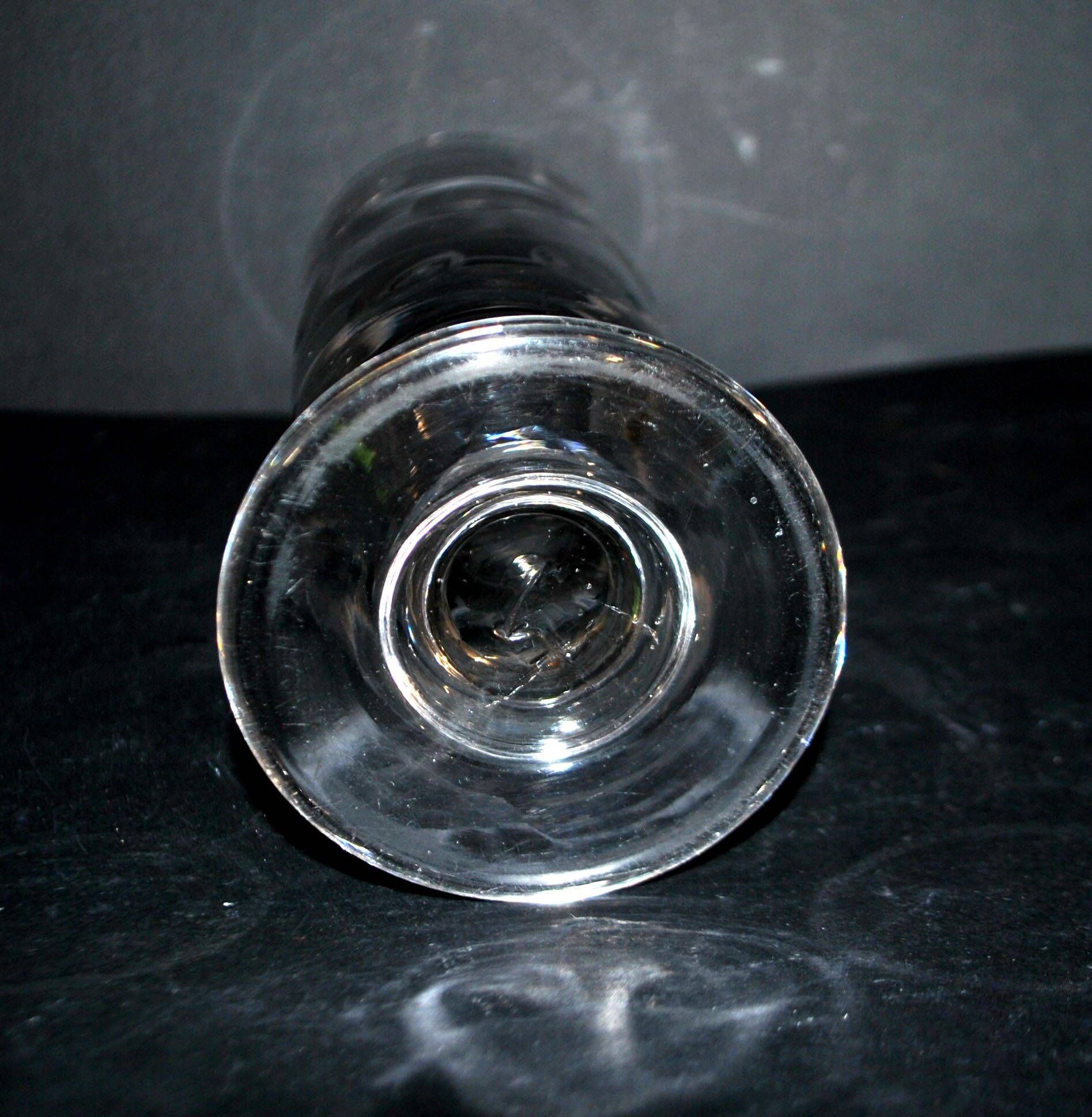 Antique thick cut glass beer mug – 50cl Bock BISTROT 1900 pint