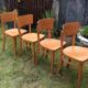 Chaises vintage estampillées Thonet en bois de hêtre courbé aux dossiers incurvés