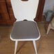 Pair of chairs Scandinavian white wood