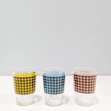 3 vintage shot glasses 70