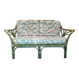 Rattan bench canapé