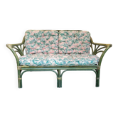 Rattan bench canapé