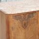 Art Deco sideboard in solid walnut and veneer – pink marble top