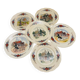 6 dessert plates "Obernai" from the Sarreguemines pottery.