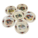 6 dessert plates "Obernai" from the Sarreguemines pottery.